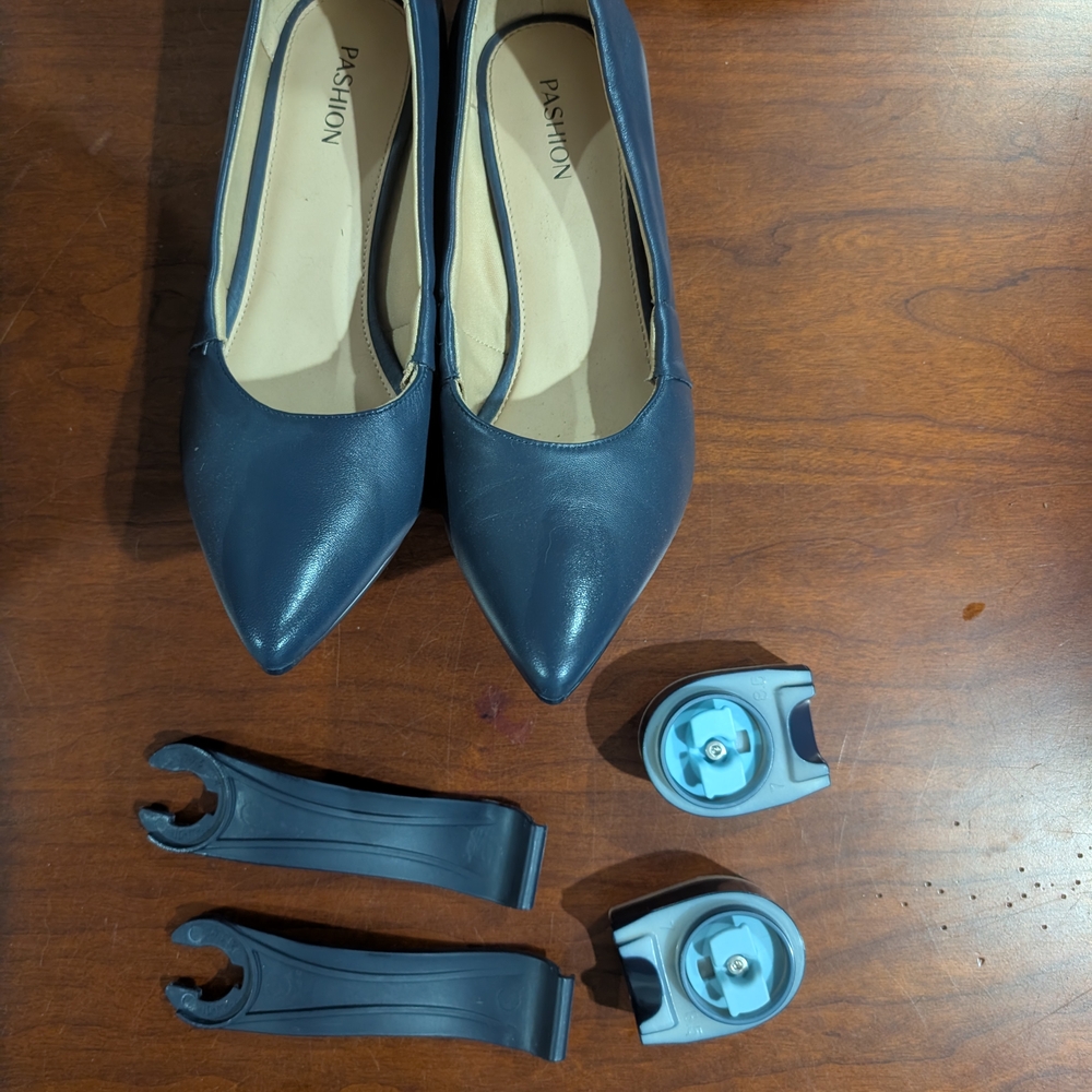 Pashion Footwear Navy Convertible Flats